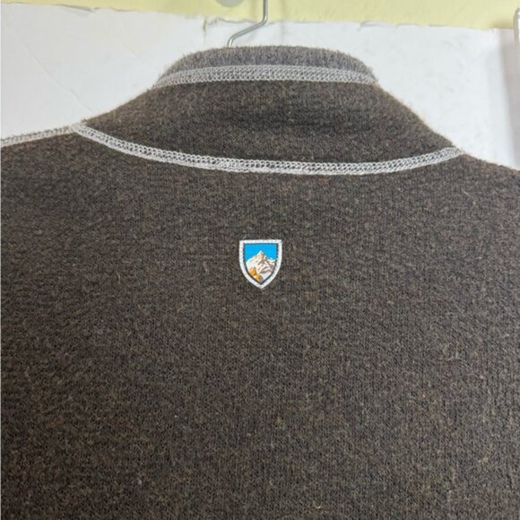 Kuhl Alfpaca Fleece Full Zipper Fleece Jacket Pockets Warm Outdoor Unisex L Grey - Picture 4 of 16